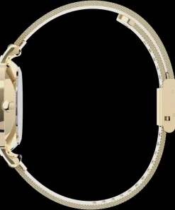 Women Timex Small*Transcend™ 31mm Stainless Steel Mesh Band Watch
