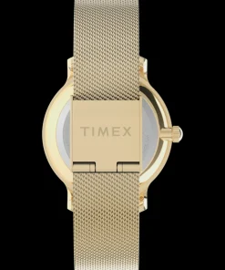 Women Timex Small*Transcend™ 31mm Stainless Steel Mesh Band Watch