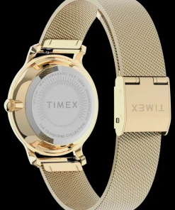 Women Timex Small*Transcend™ 31mm Stainless Steel Mesh Band Watch