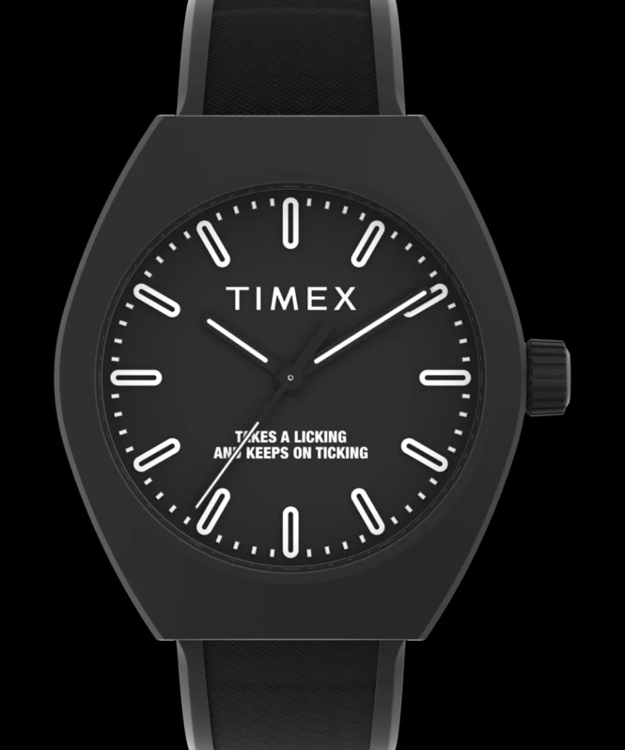 Timex Black Watches*Urban Pop 40mm Eco-Friendly Strap Watch