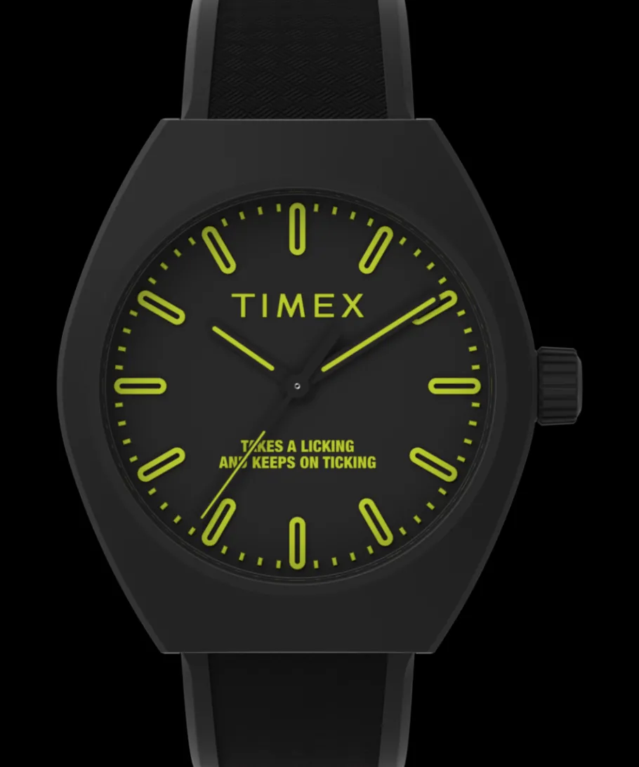 Timex Black Watches*Urban Pop 40mm Eco-Friendly Strap Watch