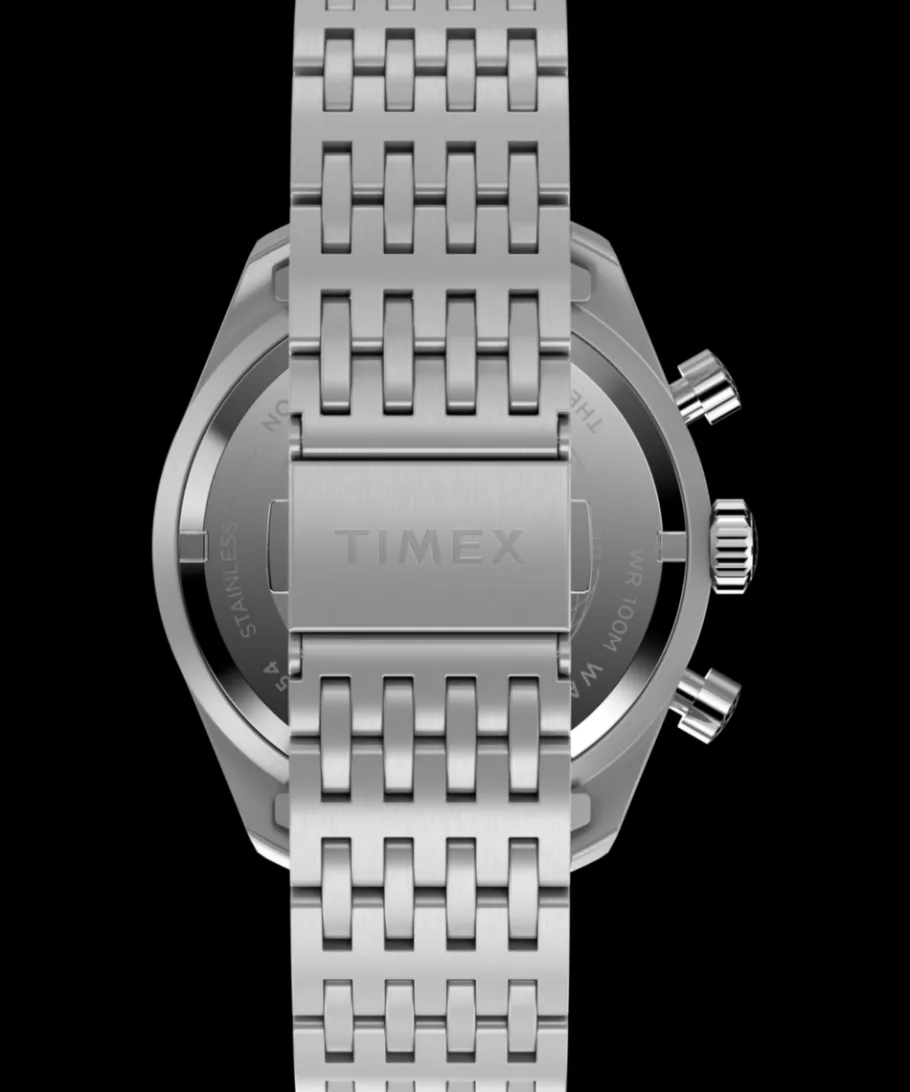 Timex Stainless Steel|Chronograph*Waterbury Chronograph 41mm Stainless Steel Bracelet Watch