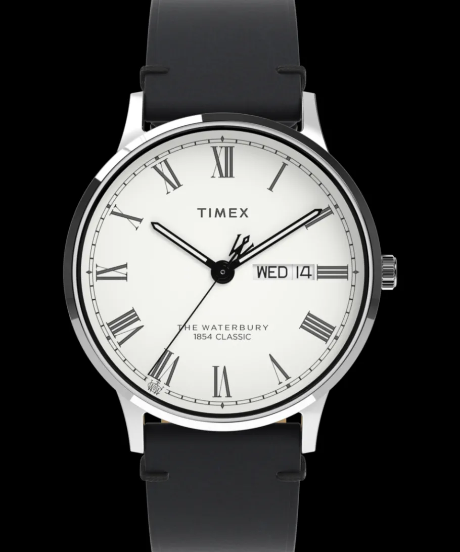 Timex Leather*Waterbury Classic 40mm Leather Strap Watch
