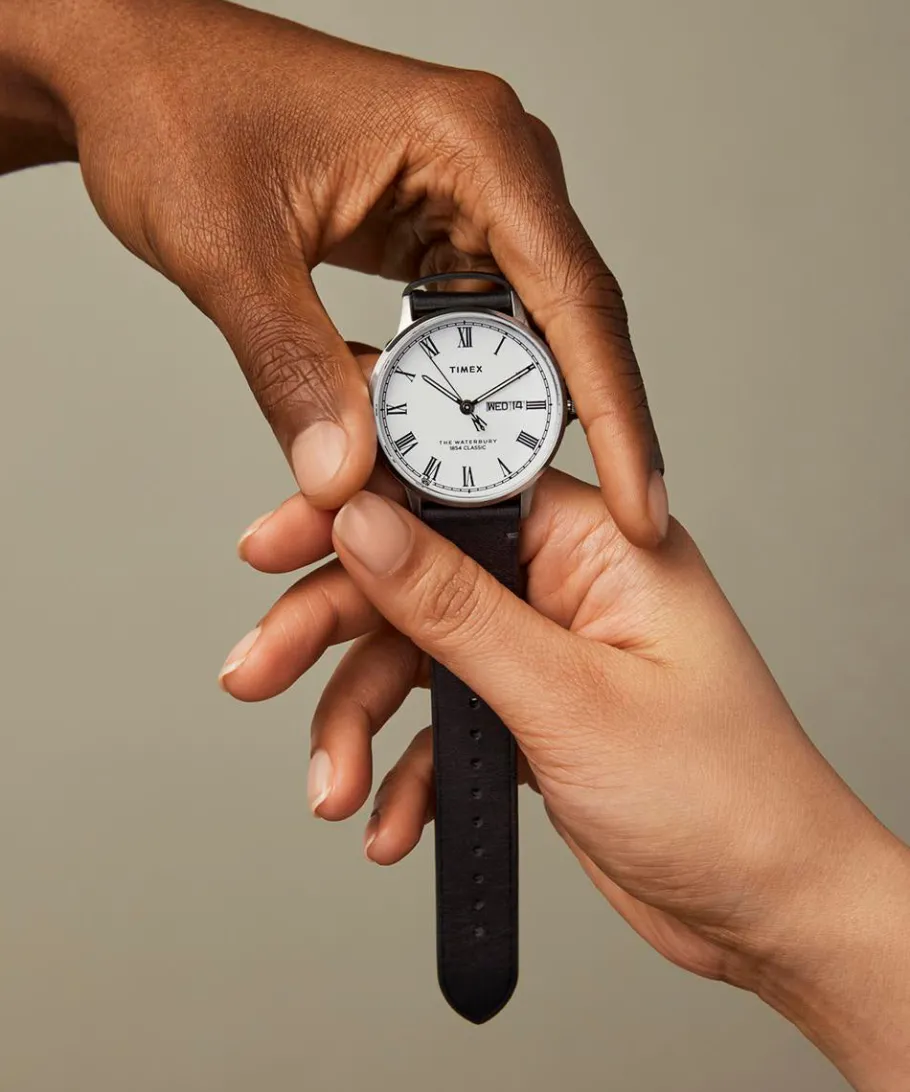Timex Leather*Waterbury Classic 40mm Leather Strap Watch