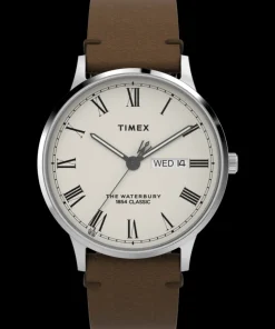 Timex Leather*Waterbury Classic 40mm Leather Strap Watch