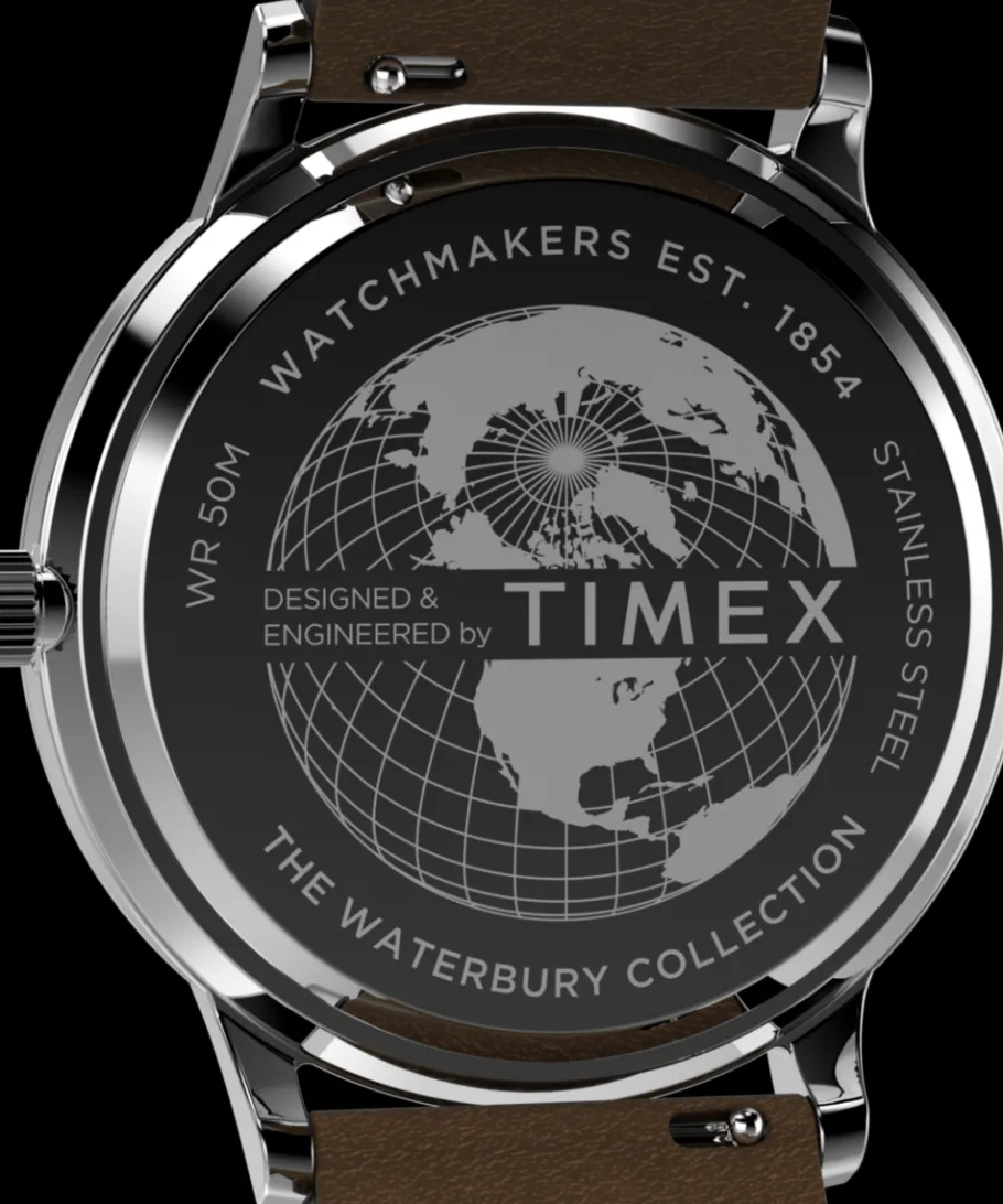 Timex Leather*Waterbury Classic 40mm Leather Strap Watch