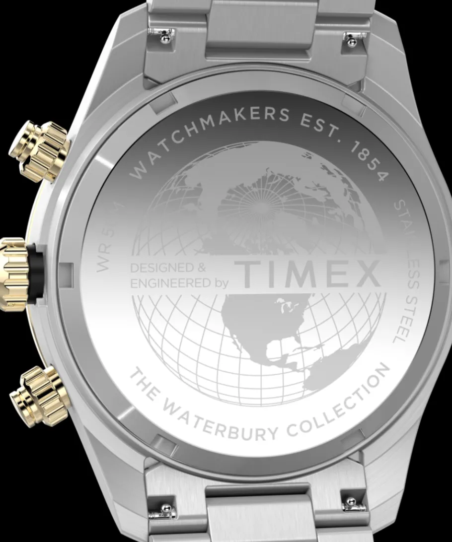 Timex Stainless Steel|Father's Day Gifts*Waterbury Heritage Chronograph 39mm Stainless Steel Bracelet Watch