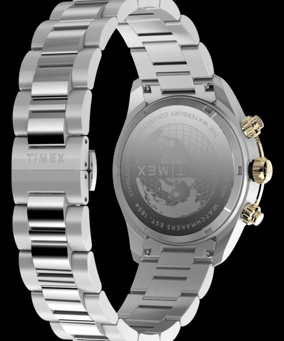 Timex Stainless Steel|Father's Day Gifts*Waterbury Heritage Chronograph 39mm Stainless Steel Bracelet Watch