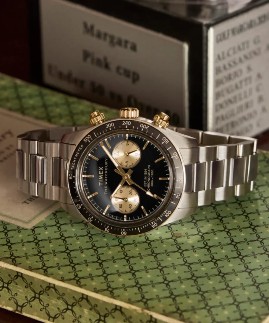 Timex Stainless Steel|Father's Day Gifts*Waterbury Heritage Chronograph 39mm Stainless Steel Bracelet Watch