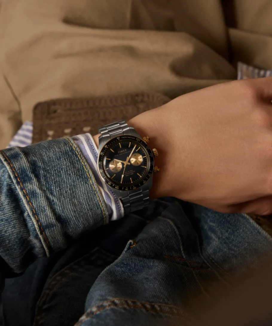 Timex Stainless Steel|Father's Day Gifts*Waterbury Heritage Chronograph 39mm Stainless Steel Bracelet Watch