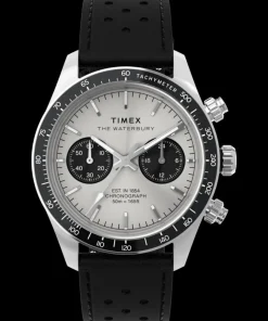 Timex Leather|Chronograph*Waterbury Heritage Chronograph 39mm Leather Strap Watch