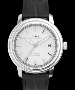 Timex Leather|Automatic*Waterbury Metropolitan Automatic 41mm Leather Strap Watch