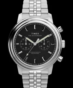 Timex Stainless Steel|Chronograph*Waterbury Metropolitan Chronograph 41mm Stainless Steel Bracelet Watch