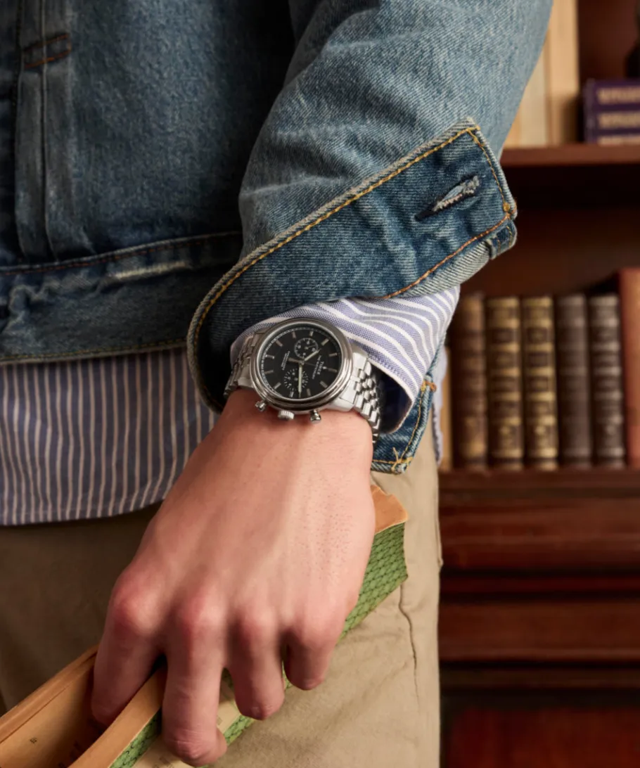 Timex Stainless Steel|Chronograph*Waterbury Metropolitan Chronograph 41mm Stainless Steel Bracelet Watch