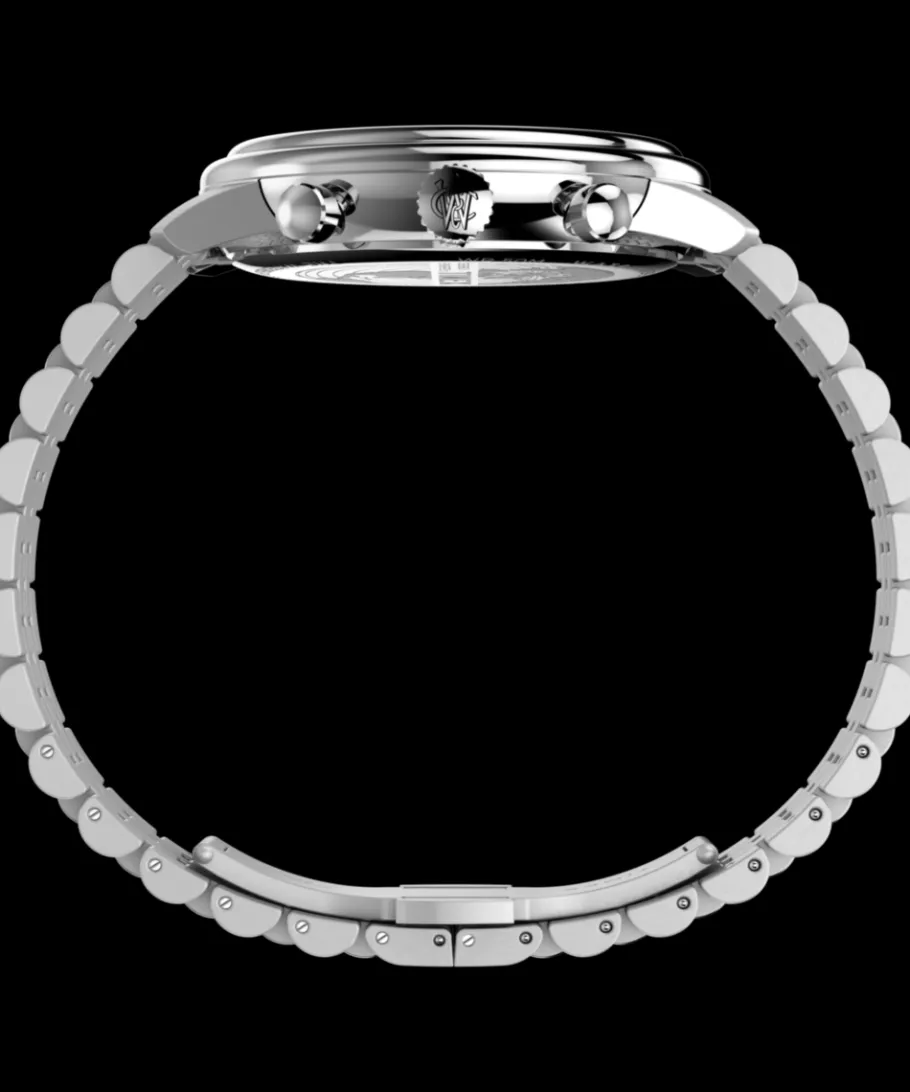 Timex Stainless Steel|Chronograph*Waterbury Metropolitan Chronograph 41mm Stainless Steel Bracelet Watch