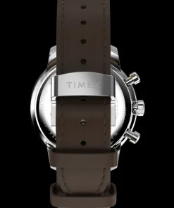 Timex Leather|Chronograph*Waterbury Metropolitan Chronograph 41mm Leather Strap Watch