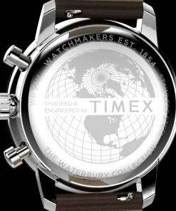 Timex Leather|Chronograph*Waterbury Metropolitan Chronograph 41mm Leather Strap Watch