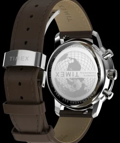 Timex Leather|Chronograph*Waterbury Metropolitan Chronograph 41mm Leather Strap Watch