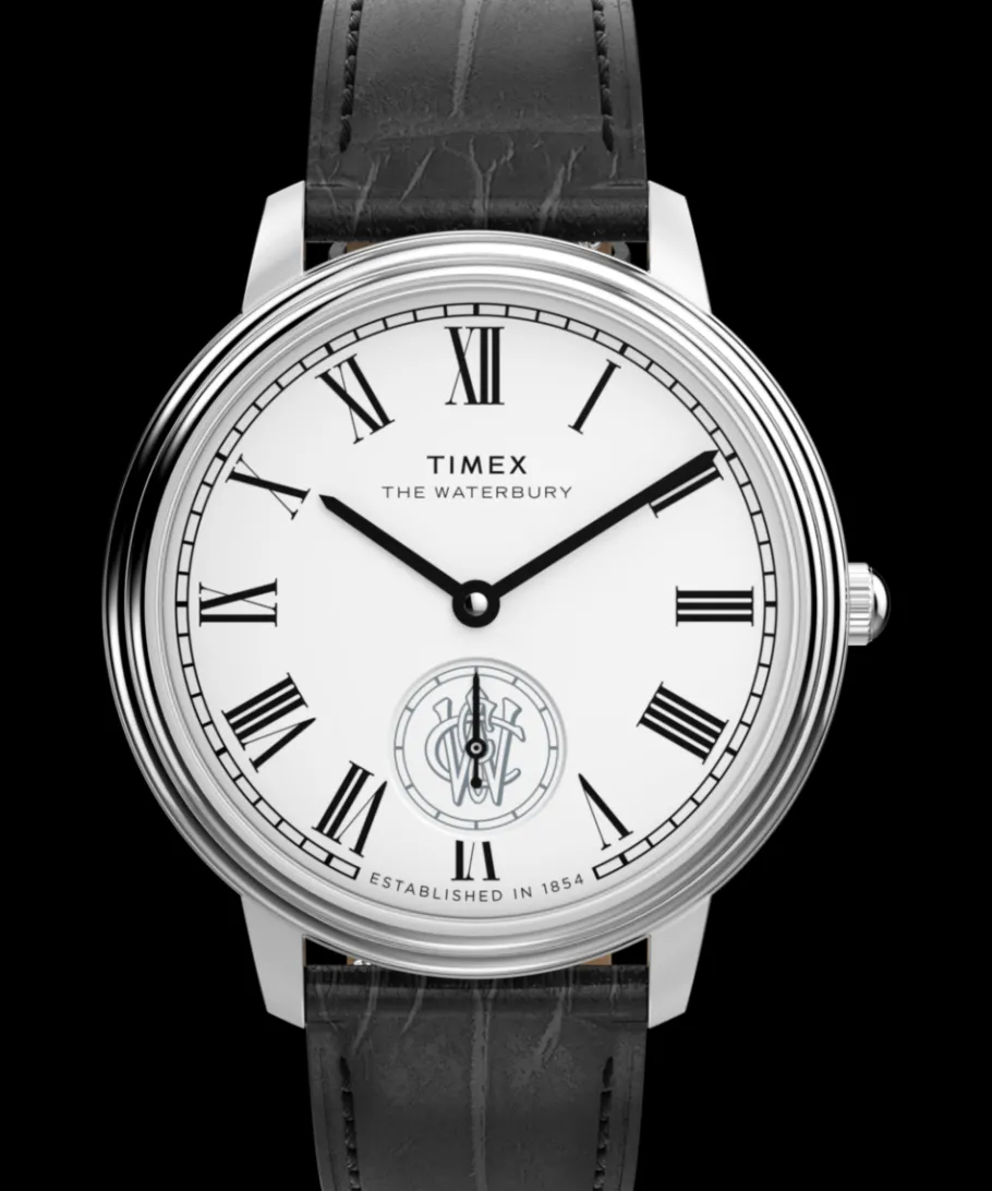 Timex Leather*Waterbury Metropolitan Sub-Second 39mm Leather Strap Watch