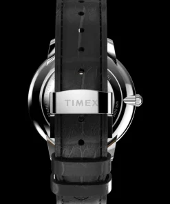 Timex Leather*Waterbury Metropolitan Sub-Second 39mm Leather Strap Watch