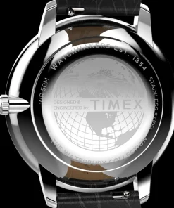 Timex Leather*Waterbury Metropolitan Sub-Second 39mm Leather Strap Watch