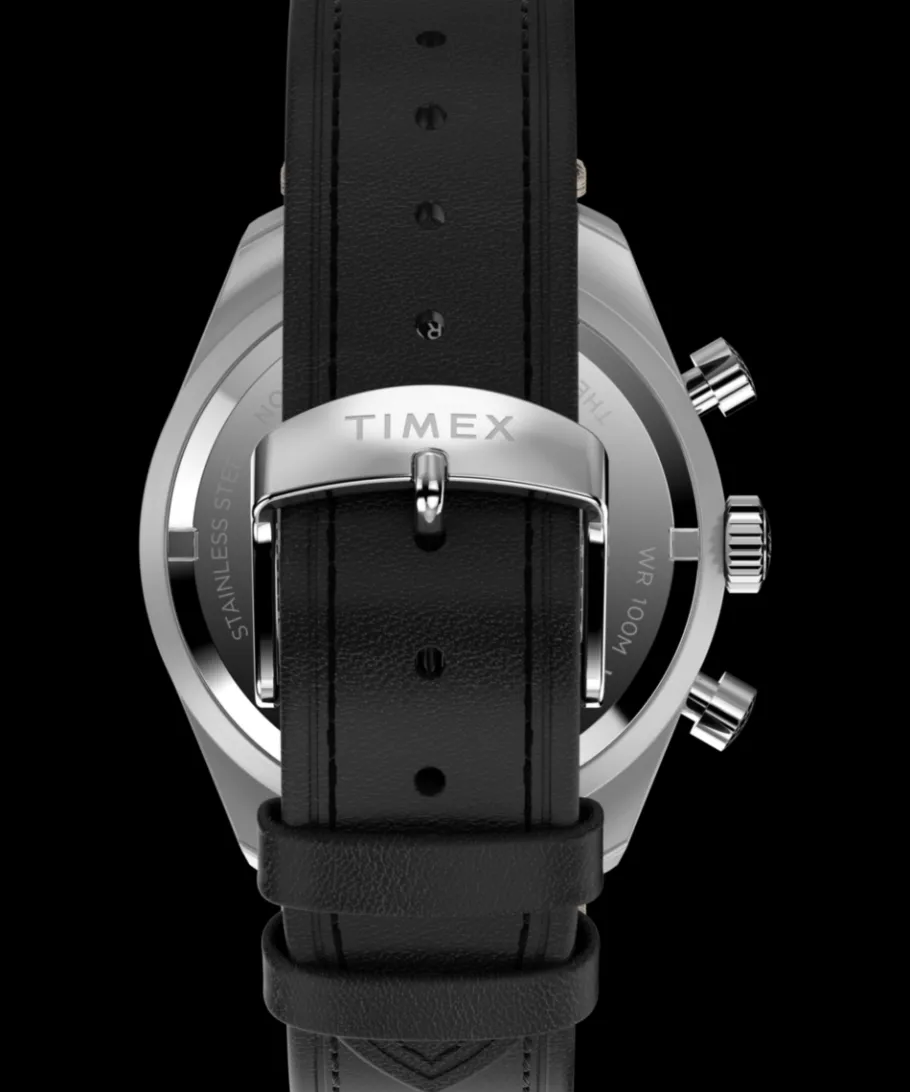 Timex Leather|Chronograph*Waterbury Traditional Chronograph 41mm Leather Strap Watch