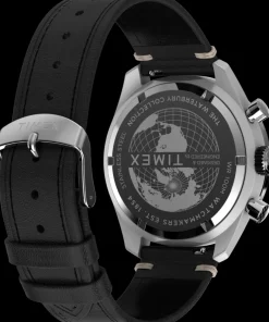 Timex Leather|Chronograph*Waterbury Traditional Chronograph 41mm Leather Strap Watch