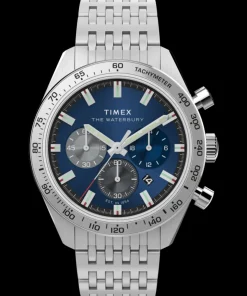 Timex Stainless Steel|Chronograph*Waterbury Traditional Chronograph 41mm Stainless Steel Bracelet Watch