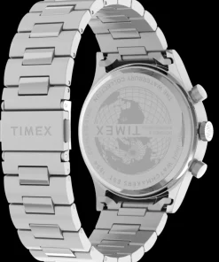 Timex Stainless Steel|Chronograph*Waterbury Traditional Chronograph 42mm Stainless Steel Bracelet Watch