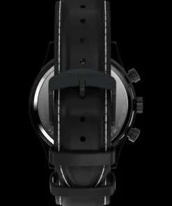 Timex Leather|Chronograph*Waterbury Traditional Fly Back Chronograph 43mm Leather Strap Watch