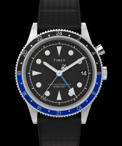 Timex Military Inspired|Father's Day Gifts*Waterbury Traditional GMT 39mm Synthetic Rubber Strap Watch