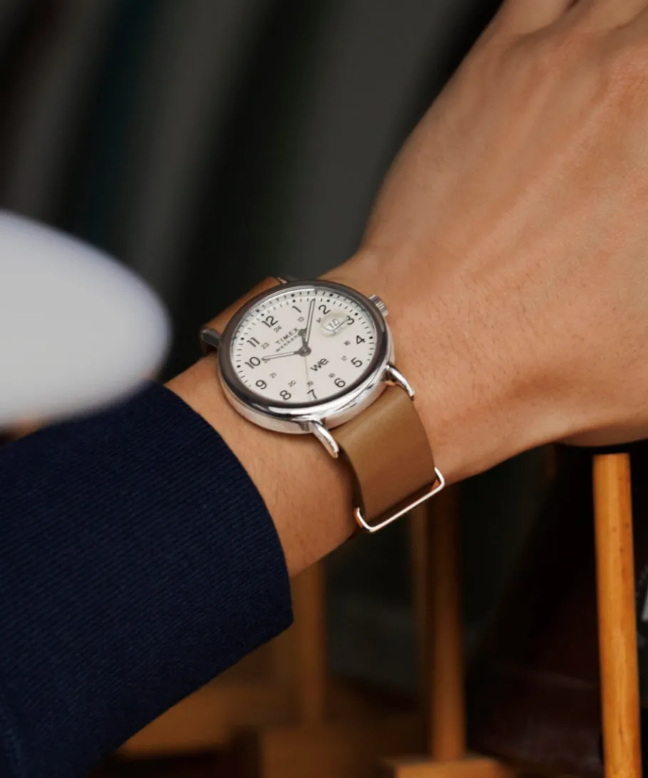 Timex Leather*Weekender 40mm Leather Strap Watch