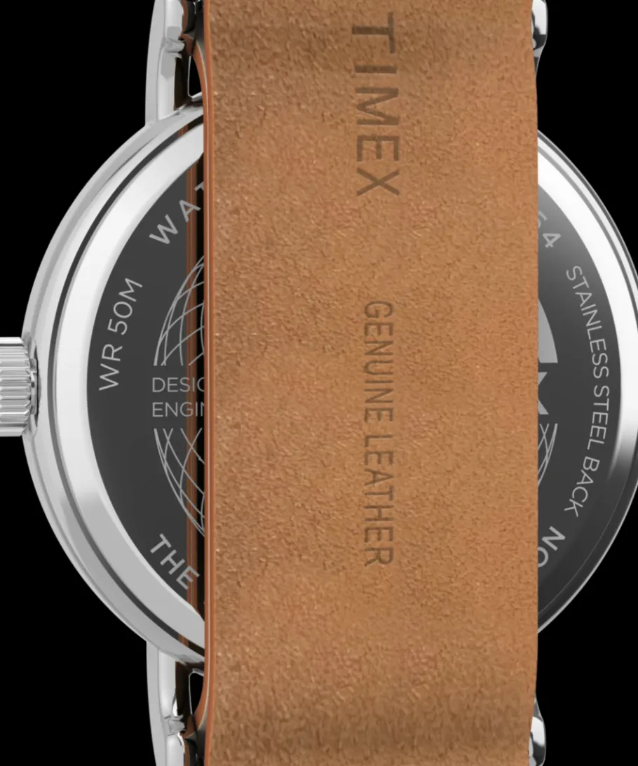Timex Leather*Weekender 40mm Leather Strap Watch