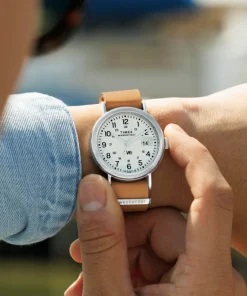 Timex Leather*Weekender 37mm Leather Strap Watch