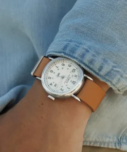 Timex Leather*Weekender 37mm Leather Strap Watch