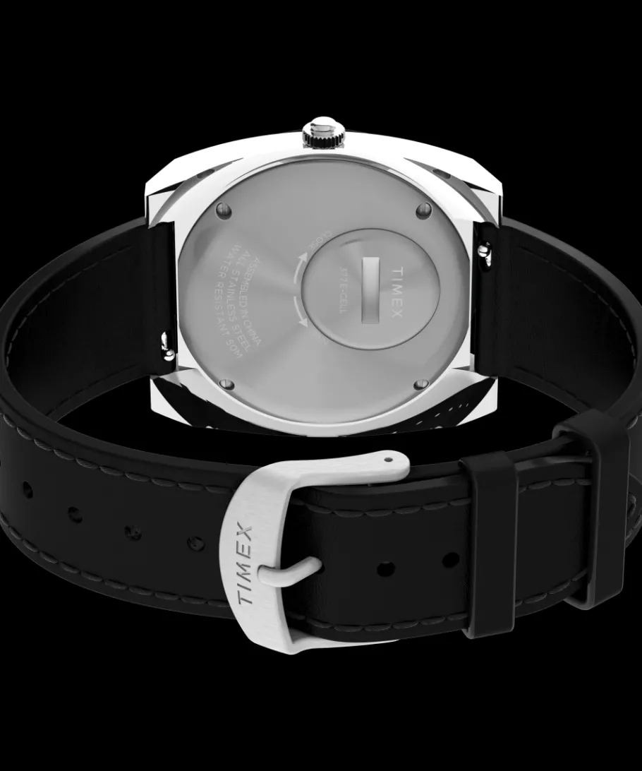 Timex Vintage|Leather*World Time Reissue 39mm Leather Strap Watch